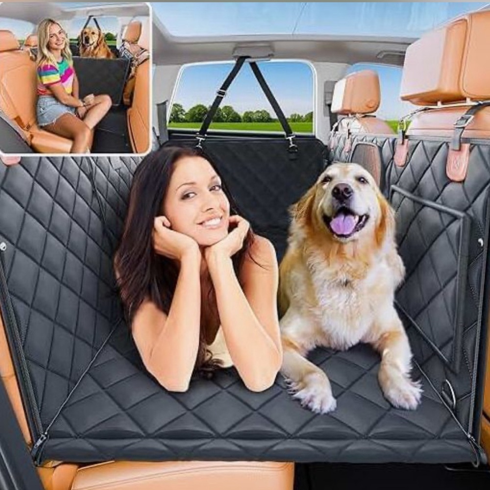 New Vinstatin Dog Car Seat Cover Premium Black